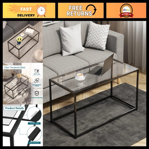 Modern glass coffee table - modern,