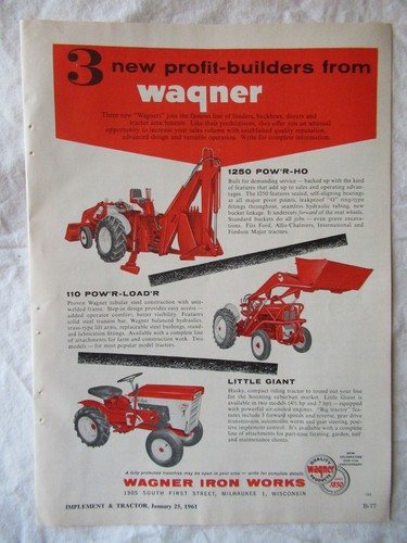 1961 print wagner lawn and - ad,