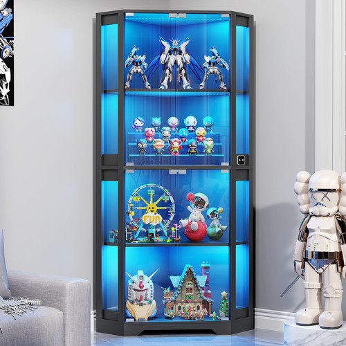 Corner display cabinet - 65",