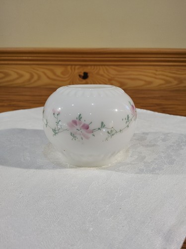 Miniature milk glass oil lamp - miniature,