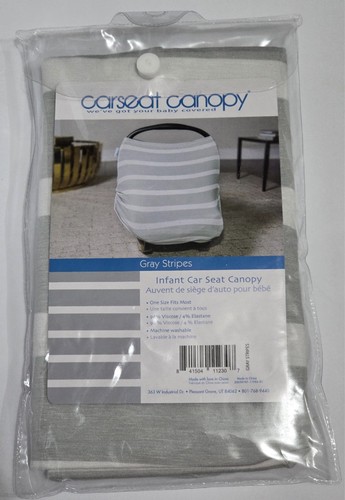 New infant carseat canopy gray - infant,