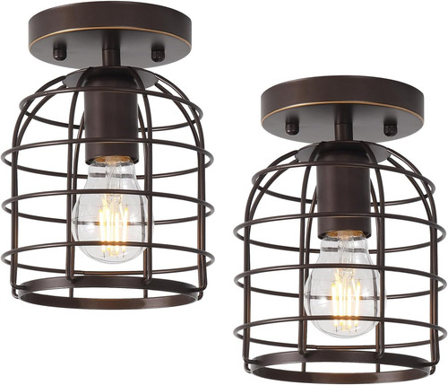 Industrial vintage flush - industrial,