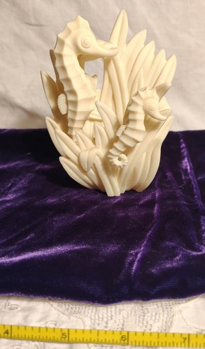 Seahorse sculpture figurine - sculpture,