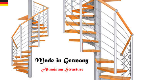 Indoor spiral staircase kit - staircase,