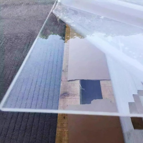 Clear polycarbonate sheet - sheet, cut