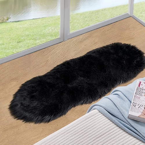 Orinova black fluffy faux - black,