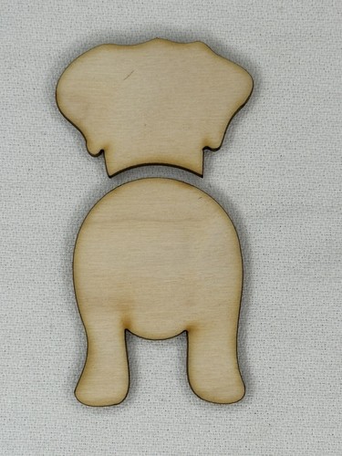 Laser cut unfinished brittany - laser,
