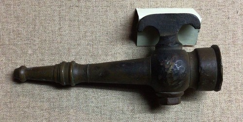 Antique bronze fire hose - bronze,
