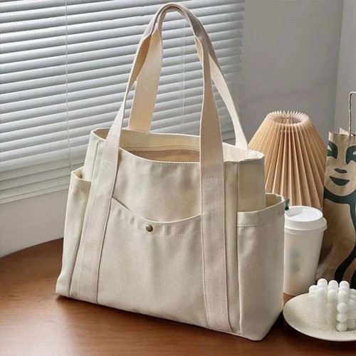 Stylish large canvas tote - large,