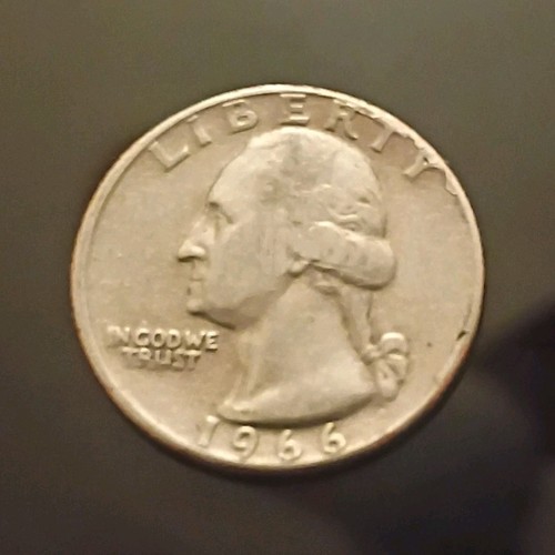 1966 silver washington quarter - silver,