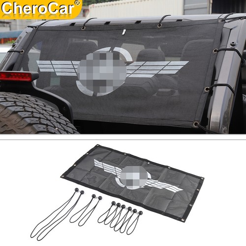 Black rear trunk sunshade - black,