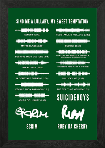 Suicideboys framed wall - suicideboys,