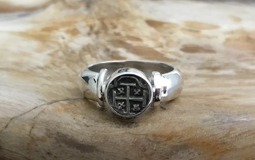Atocha coin ring sterling - atocha,