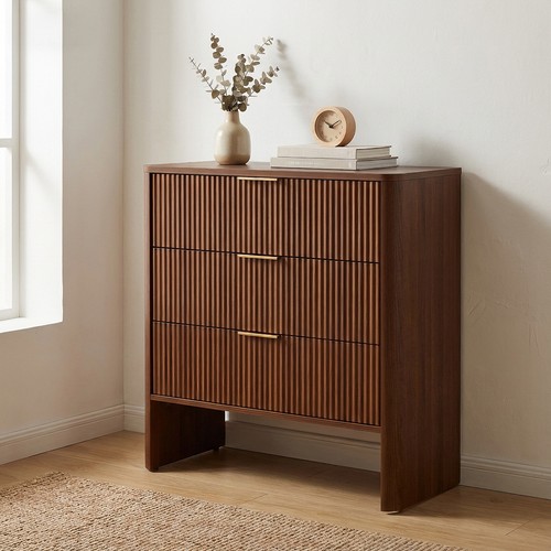Walnut drawer wavy - walnut, wood