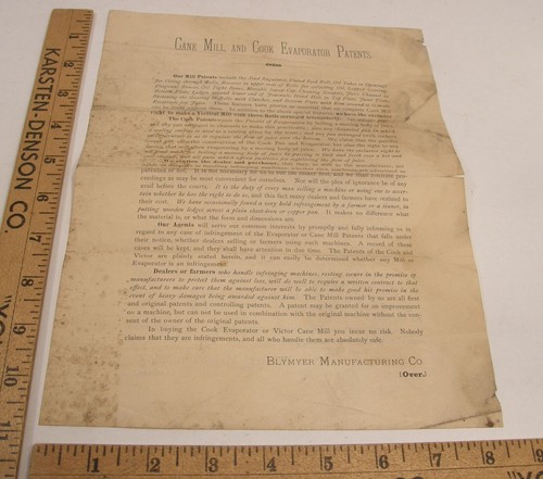 Antique 1878 blymyer - 1878,