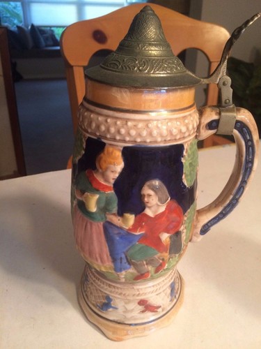 Beer stein pewter - stein, made