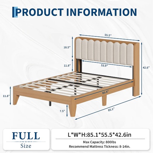 Full queen king platform - platform, bed