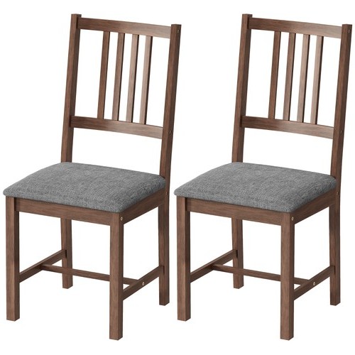 Set upholstered slat back - of, 2