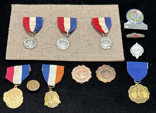 Assorted vintage medals - vintage,