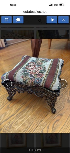 Antique floral tapestry - antique,