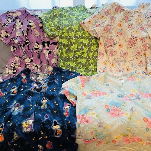 Lot womens scrubs tops size - womens,