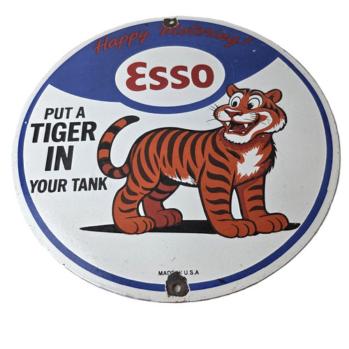 Vintage esso gasoline - vintage,
