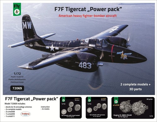 Fly 72069 f7f tigercat - 1/72,
