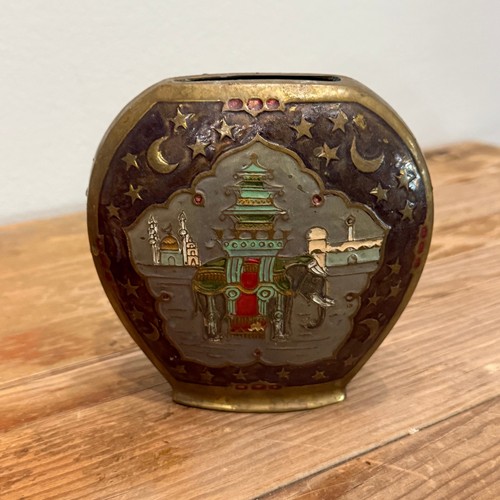 Vintage brass enameled - brass,