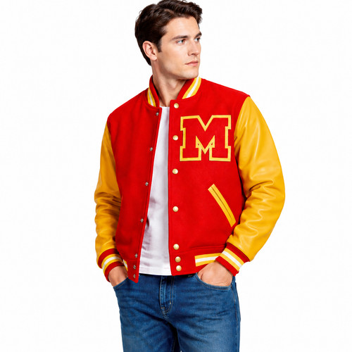 Men thriller jacket red - mj,