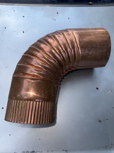 Copper roof gutter - copper, elbow