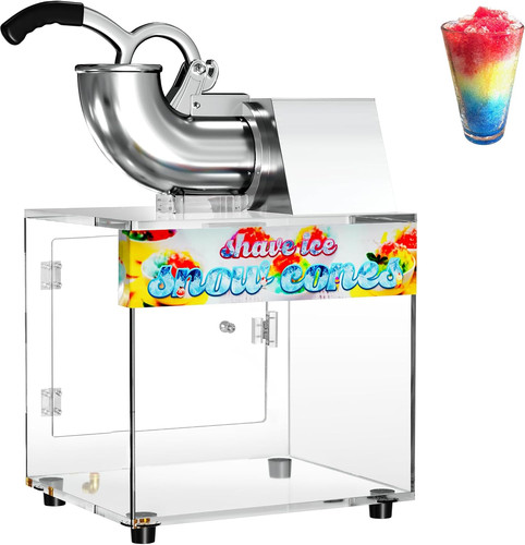 48l snow cone machine - cone, 500lb/h