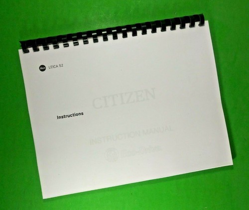 Owners manual for leica 2 - manual,