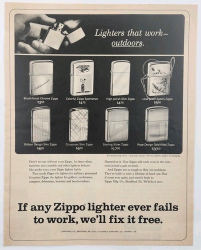 1966 zippo lighters sterling - zippo,
