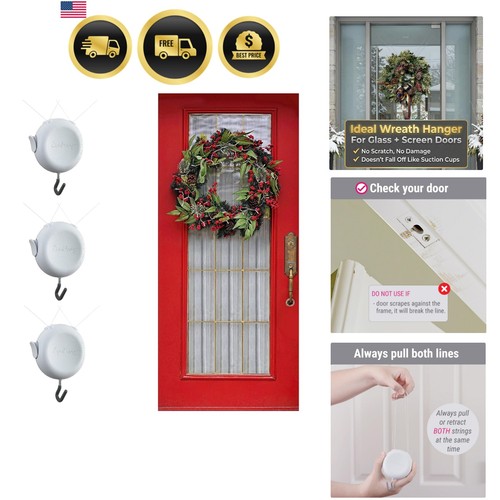 Wreath hanger for - hanger, door