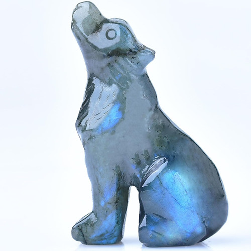 Inch labradorite wolf - 2.1,