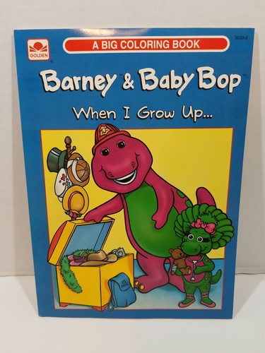 Barney baby bop big - baby, coloring
