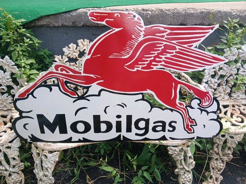 Vintage large mobil mobilgas - vintage,