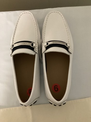 Lacoste mens white driving