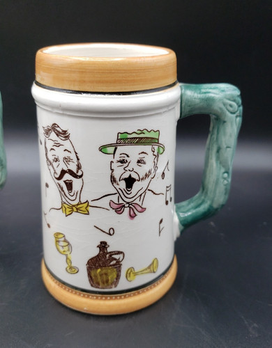 Vintage beer steins ceramic - 4,