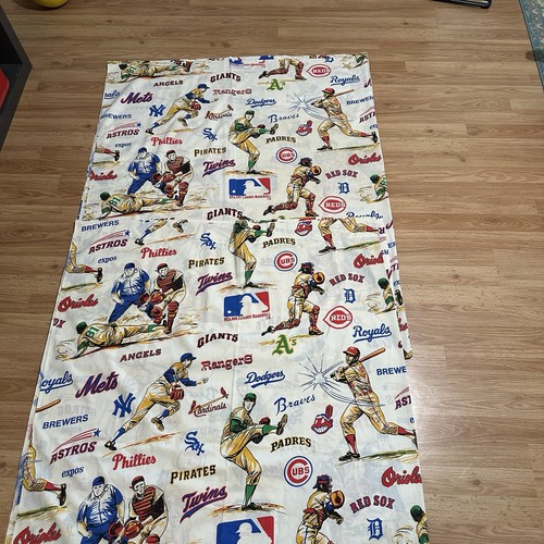Mlb baseball flat bed sheets - bed,