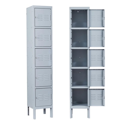 Metal locker with doors 5 - metal,
