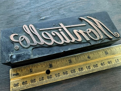 Antique letterpress copper - antique,