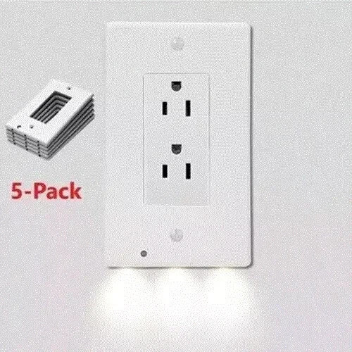 Pack wall outlet led plates - 6,