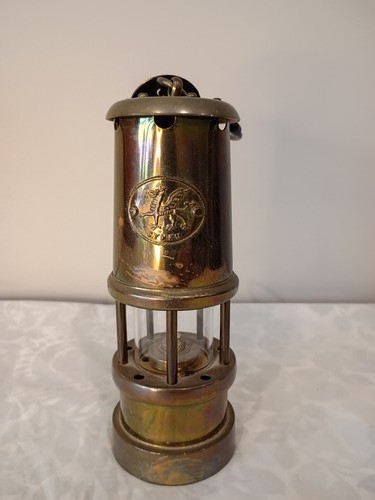 Antique welsh brass - brass, miner's