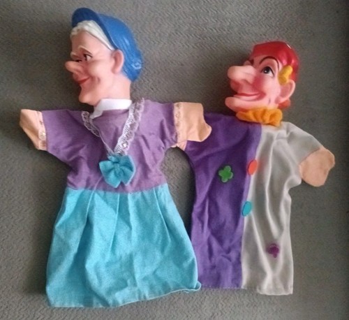 Lot hand puppets mr - 2,