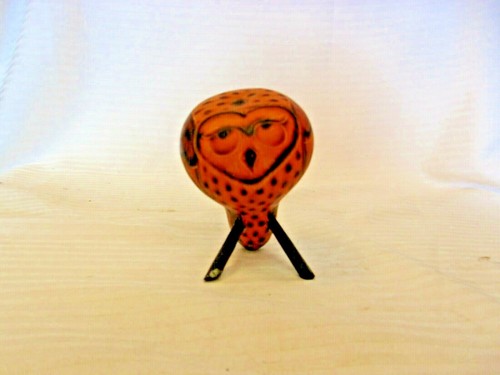 Small wooden owl figurine - small,