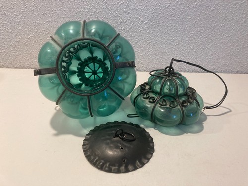 Antique venetian green blown - antique,