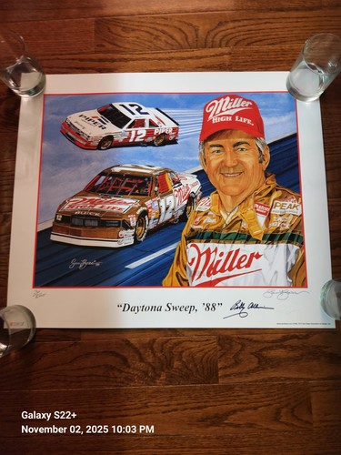 Bobby allison autographed sam - allison,
