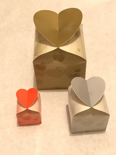 3pcs heart design foldable - heart,