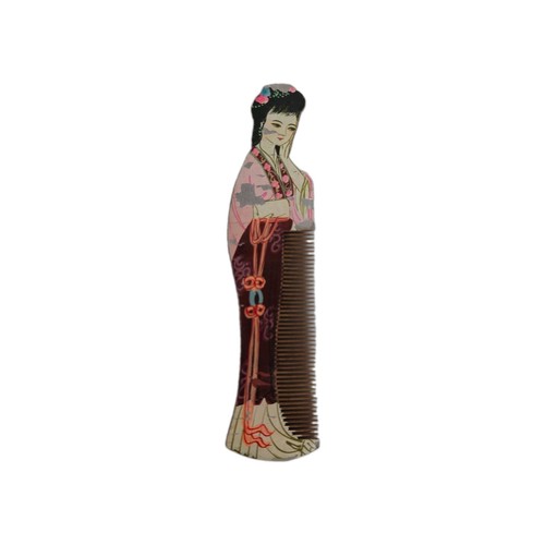 Wood hair comb girl - wood,